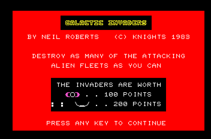 Galact. Invaders — Screenshot 1